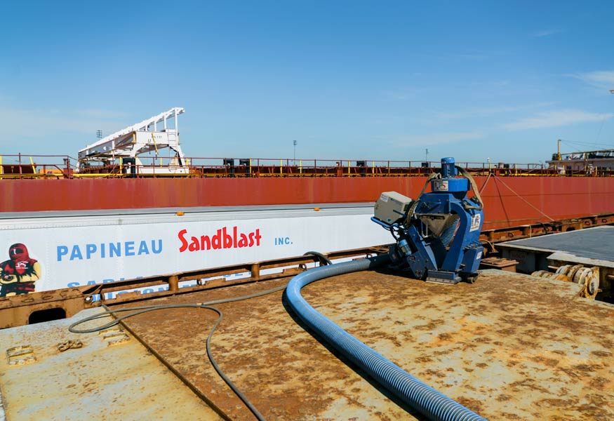 Jet de sable Peinture de tout genre Papineau Sandblast inc.